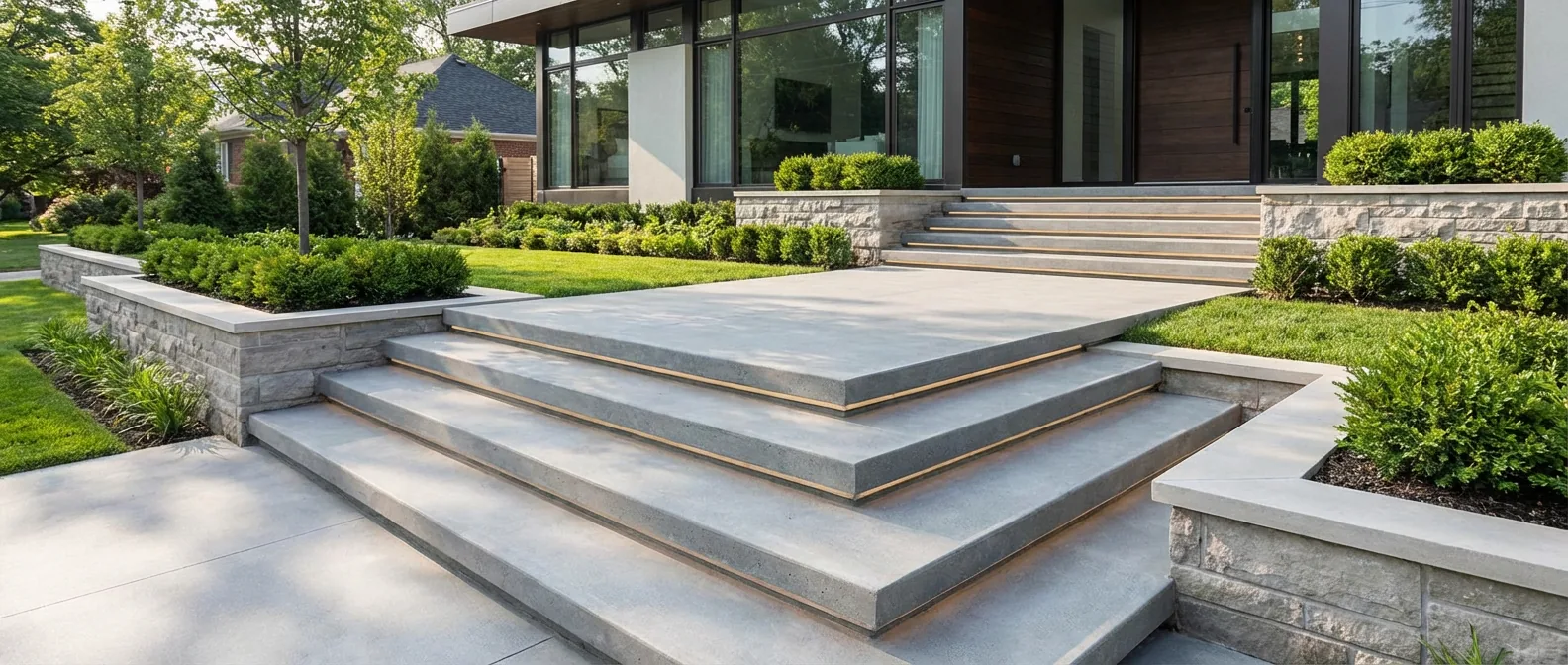 concrete steps