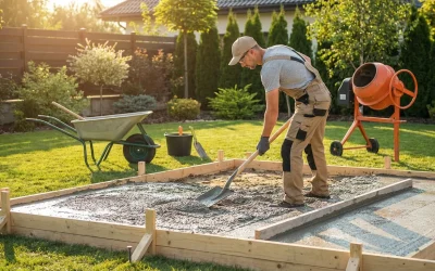 How to Pour a Concrete Slab for a Shed (Step-by-Step)